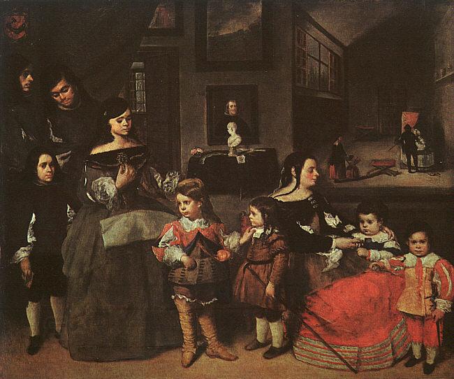 Juan Bautista Martinez del Mazo The Artist's Family oil painting picture